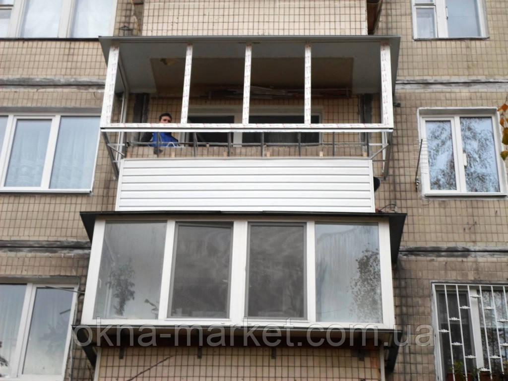Обшивка балконов сайдингом - фото 3 - id-p442231818