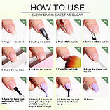 Стартовий набір для манікюру з лаками. Набір для нарощування нігтів. Набір для гель-лаку з лампою, фото 8