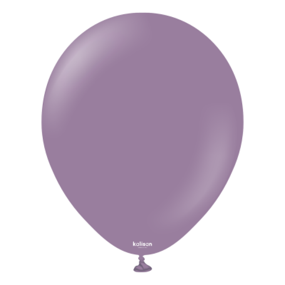 Kalisan 12" Ретро лавандовий (lavander). Кулі повітряні латексні пастель без малюнка