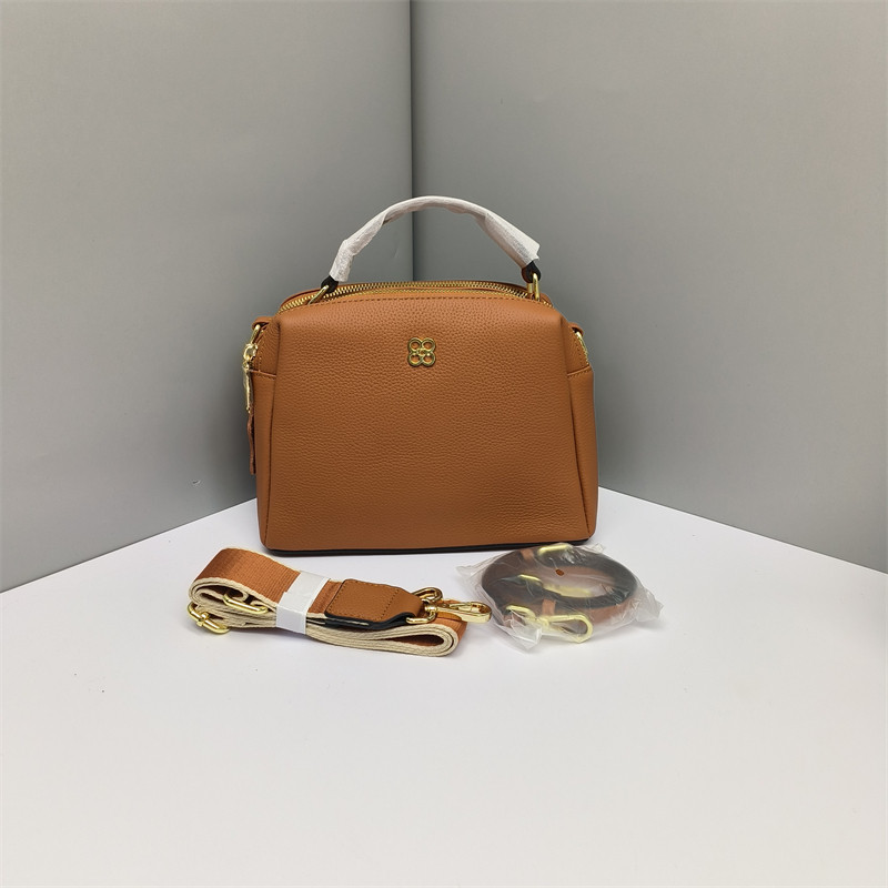 Шкіряна сумка бочонок з двома ремінцями С101-КТ-4182 Коричнева, фото 1