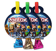 Язичок гудок карнавальний Roblox (Роблокс), 6 шт.