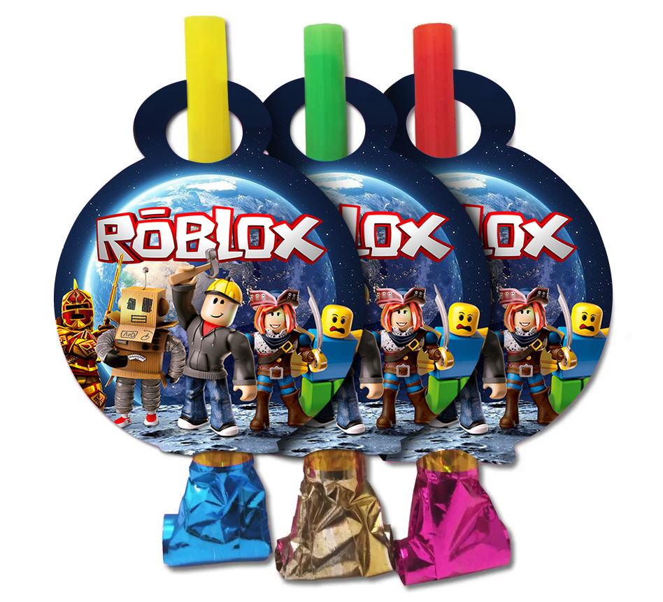 Язичок гудок карнавальний Roblox (Роблокс), 6 шт.