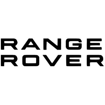 Напис на капот RANGE ROVER Range Rover Sport 14-22 (L=350mm+L=350mm/H=30mm) чорний мат),R LR045916