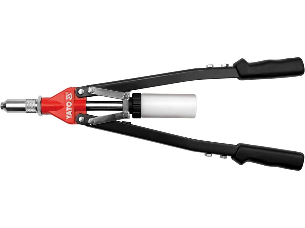 Заклепочник дворучний YATO для витяжних заклепок Ø=3.2, 4, 4.8, 6, 6.4 мм 525 мм YT-3610