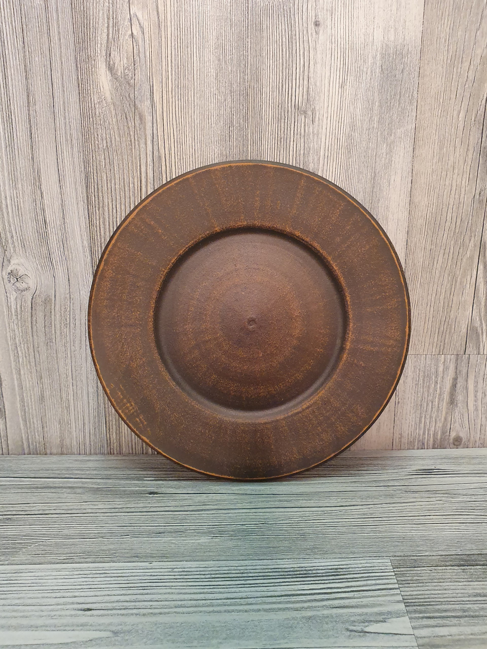 Тарілка 19 см десертна, закусочна, глиняна (з червоної глини)