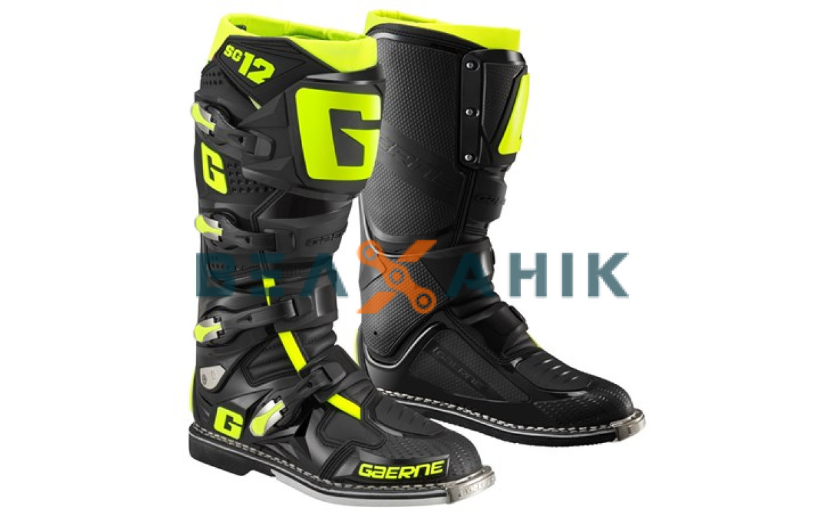 Моточеревики Gaerne SG 12 Black Yellow [46], фото 1
