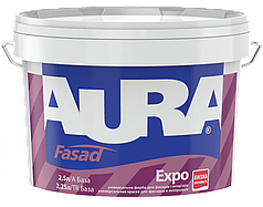 Акрилова фасадна фарба Aura Fasad Expo, універсальна, TR (прозора база), 2,25л