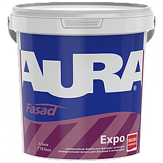 Акрилова фасадна фарба Aura Fasad Expo, універсальна, біла, 20л