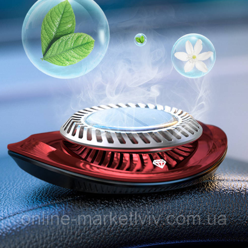 Автомобільний ароматизатор на сонячній батареї True Paradise / Пахучка в авто / Освіжувач в машину, фото 1