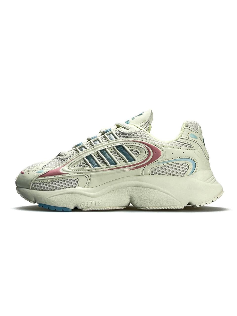 Жіночі кросівки Adidas Originals Ozmillen Beige Pink Blue, фото 1