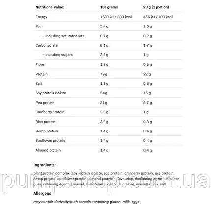 Веганський протеїн AllNutrition Vegan Protein 500 г (фісташки), фото 4