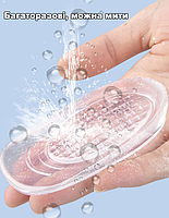 Підп'ятники силіконові розмір S для взуття з тонким задником. Підп'яточник м'який для туфель на шпильці, фото 3