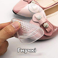 Підп'ятники силіконові розмір S для взуття з тонким задником. Підп'яточник м'який для туфель на шпильці, фото 7