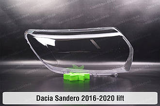 Скло фари Dacia Sandero (2016-2020) рест праве
