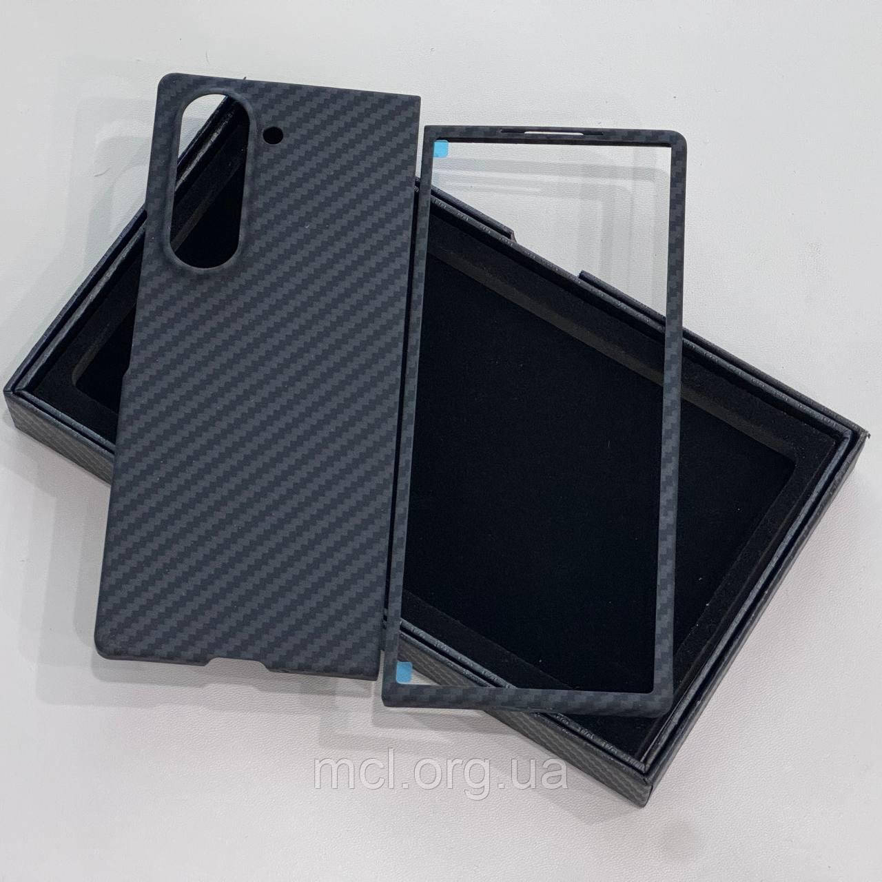 Карбоновий чохол для Samsung Galaxy Z Fold 6 Karbon case, фото 1