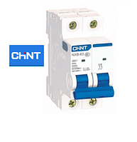 Автоматичний вимикач 2P 16A Chint NXB-63 6kA C