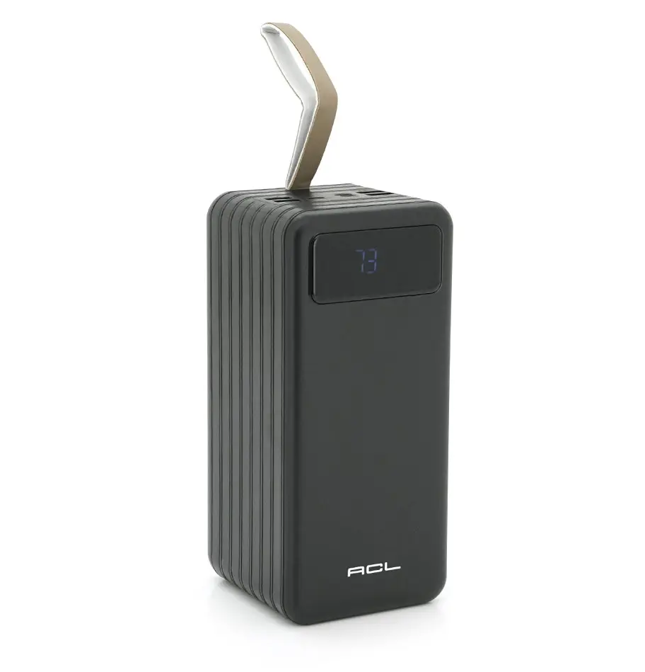Зарядний акумулятор Power Bank ACL PW-94 80000mah + перехідники (Чорний)
