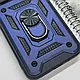 Протиударний чохол зі шторокою та кільцем для Poco M6 Pro 5G (Синій) / на поко м6 про - фото 5 - id-p2341433618
