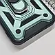 Протиударний чохол зі шторокою та кільцем для Poco M6 Pro 5G (Зелений) / на поко м6 про - фото 5 - id-p2341431426