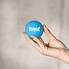 Масажний силіконовий м'яч PowerPlay PP-4354 Silicone Lacrosse Ball (6.3см.) Синій, фото 3