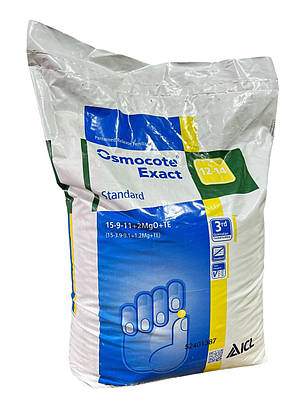 Добриво Osmocote Standard 15+9+11+2MgO+Te (12-14 м) ICL -25 кг, фото 1