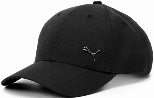 "чорна кепка з козирком Puma універсальний розмір чоловіча з металевим логотипом Swoosh чорна бейсболка з металевим логотипом"