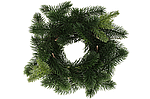 Новорічний різдвяний вінок із зеленої штучної хвої 25 см BonaDi