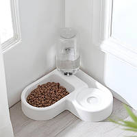 Подвійна миска для корму і води для котів і собак з автонаповненням
