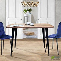 Стіл Cherry 1200 (1200х670хН770) чорний графіт/Дуб Ліворно