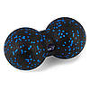 Масажний м'яч подвійний PowerPlay PP-4352 Epp foam peanut ball (d8*16cm.) Чорно/Синій, фото 3