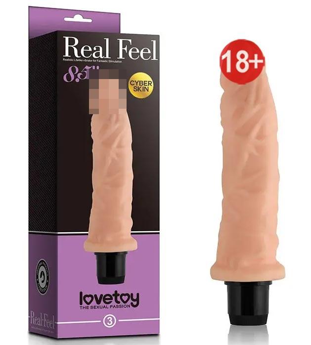 Реалістичний вібратор REAL FEEL 22 см на 4,4 см, фото 1