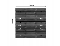 Настінна панель для інструментів з лотками контейнерами 39х39см 25 контейнерів, фото 6