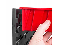 Настінна панель для інструментів з лотками контейнерами 39х39см 25 контейнерів, фото 4