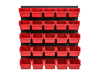 Настінна панель для інструментів з лотками контейнерами 39х39см 25 контейнерів, фото 2