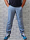 Спортивные мужские штаны джогеры оптом большого размера батал с карманами пояс на резинке серые р.56 60 64 - фото 1 - id-p2345454171