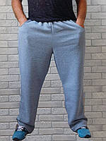 Мужские теплые спортивные штаны оптом большого размера низ без манжета с карманами пояс на резинке р.56 60 64