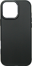 Накладка iPhone 16 Pro Max Carbon TPU PC MagSafe