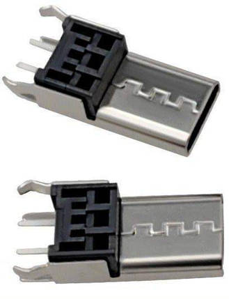 Роз'єм живлення/гніздо CN-57, 2P, H14.0 - Micro USB, фото 1