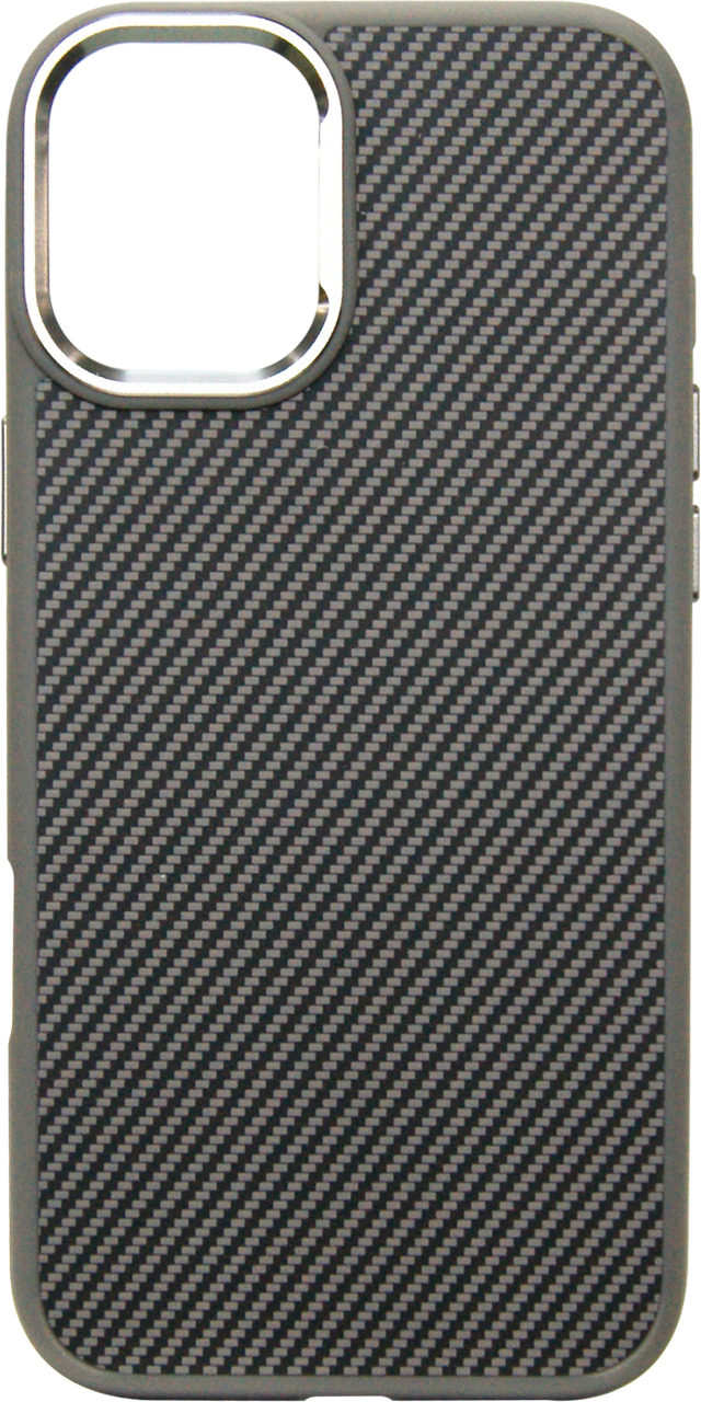 Накладка iPhone 16 Plus Carbon TPU PC MagSafe Сірий