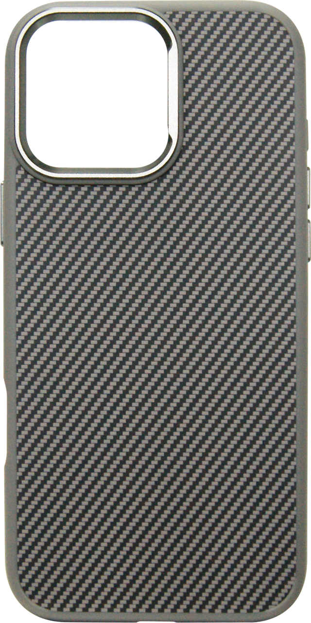 Накладка iPhone 16 Pro Max Carbon TPU PC MagSafe Сірий