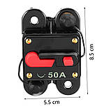 Запобіжник автоматичний 12-48В 50А автомат Вологозахист IP67, фото 2