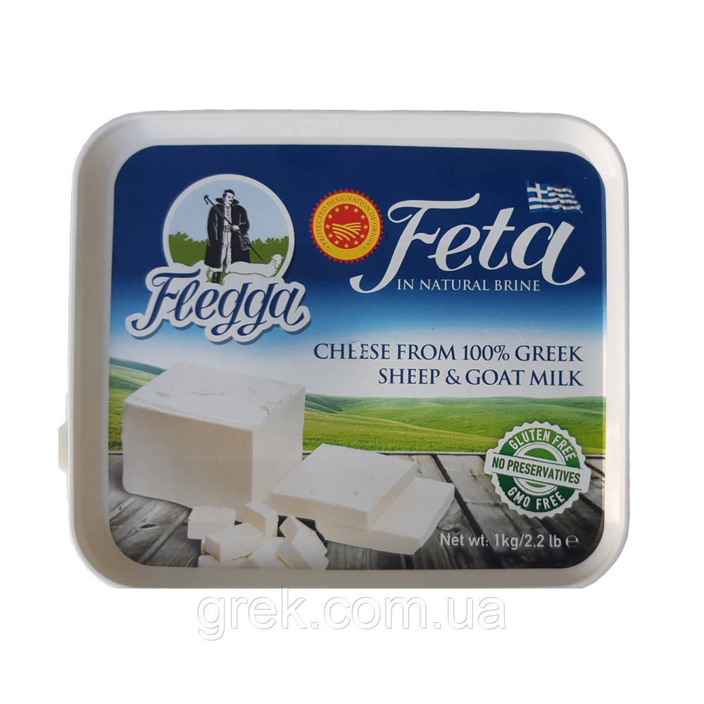Сир Фета овечий в розсолі 1 кг Flegga, фото 1