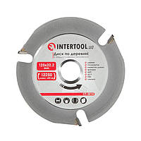 Диск для деревини з твердосплавними напайками 125*22.2 мм, 3Т INTERTOOL CT-3014