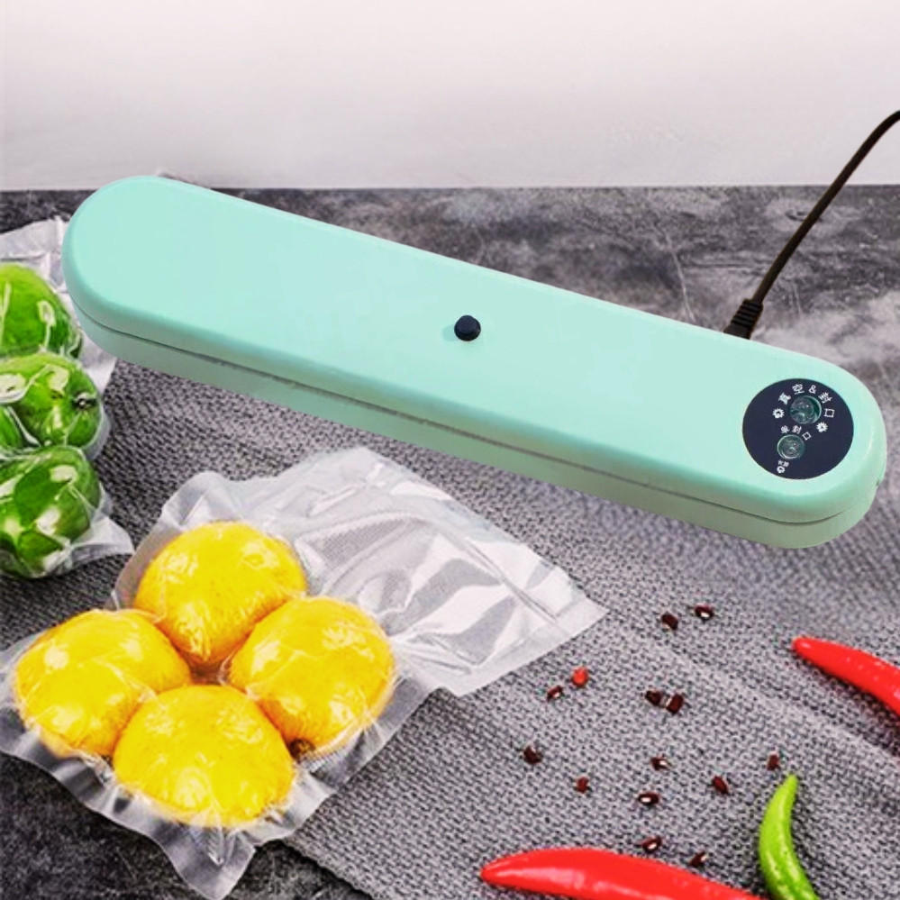 Вакуумний пакувальник автоматичний побутовий Вакууматор Vacuum Sealer апарат для пакування продуктів