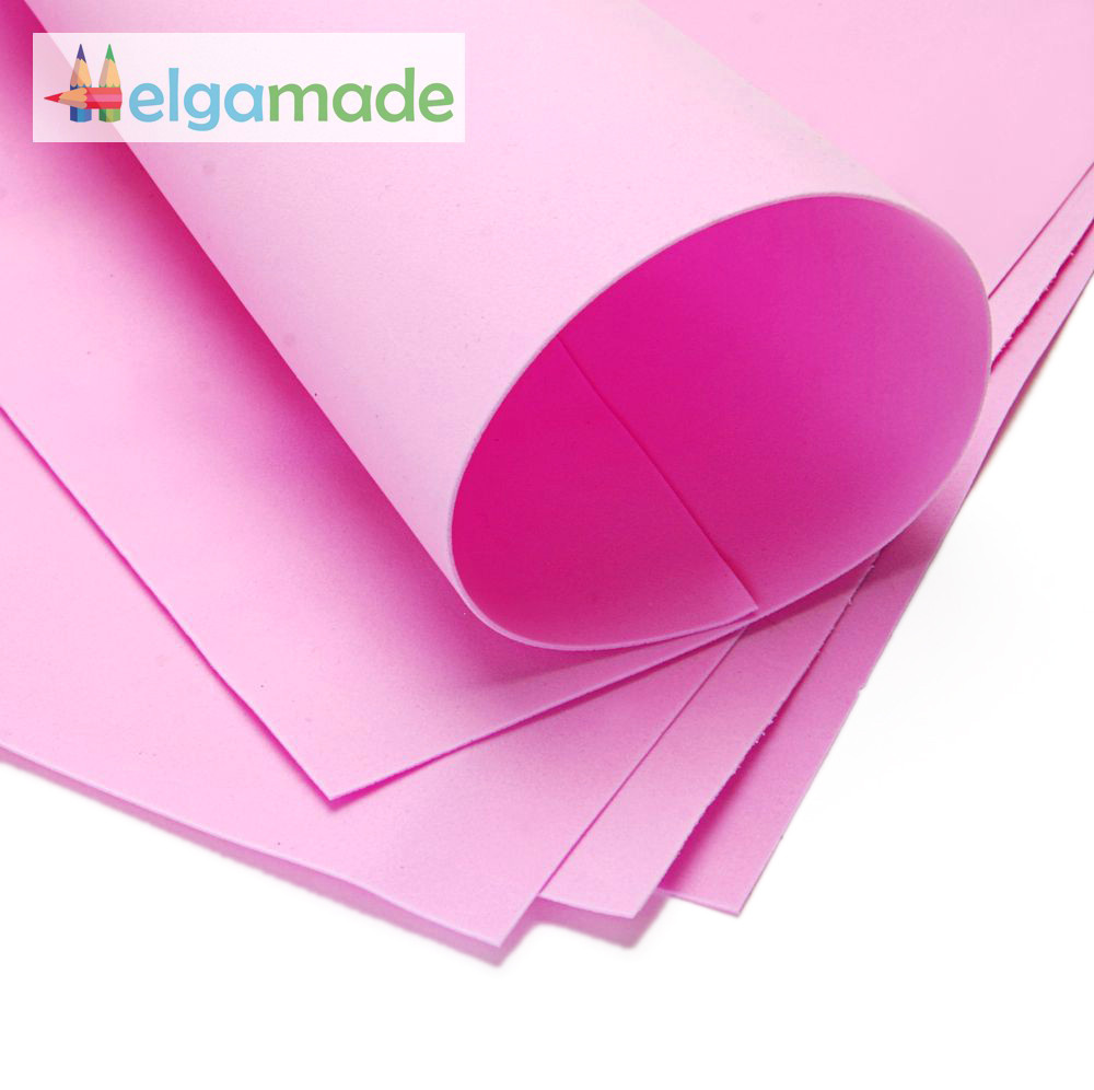 Фоаміран ТЕМНО-РОЖЕВИЙ, 60x70 см, 0.8-1.2 мм, Іран, фото 1