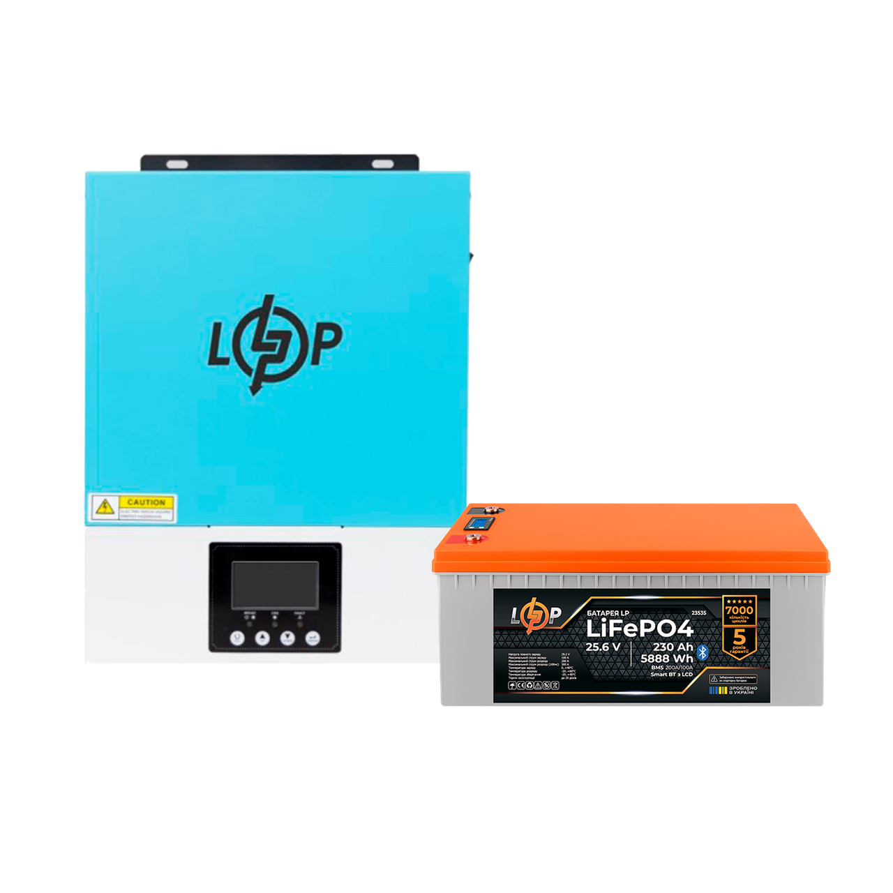 Комплект резервного живлення LogicPower W3000 + літієва (LiFePO4) батарея 5888Wh