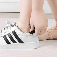 Шкарпетки для п'ят від тріщин чорні універсальний. Силіконові шкарпетки накладки на п'яти, фото 6