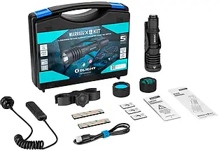 Набір ліхтар Olight Warrior X 4 KIT з світлофільтрами, в пластиковому кейсі