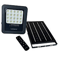 LED прожектор 20W на сонячній батареї VIDEX 500Lm 5000K