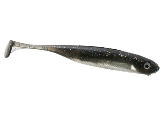 Віброхвіст Flagman Real Shad 3.5 Black Phantom Macrell, фото 1